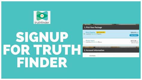 How to Sign Up for TruthFinder 